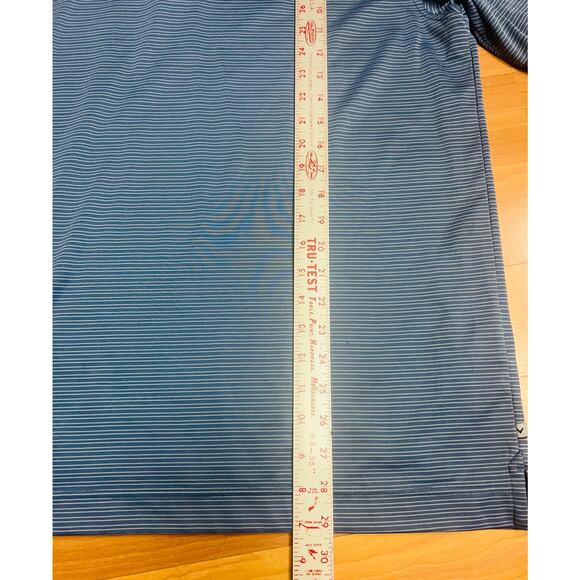 Callaway Golf Heather Micro Stripe Mens Polo Shirt Size XL 100% Polyester - Picture 10 of 11